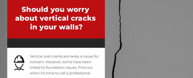 Vertical cracks in walls