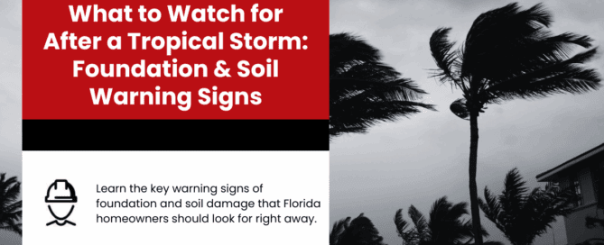 What to Watch for After a Tropical Storm: Foundation & Soil Warning Signs