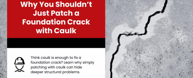 Why You Shouldn’t Just Patch a Foundation Crack with Caulk