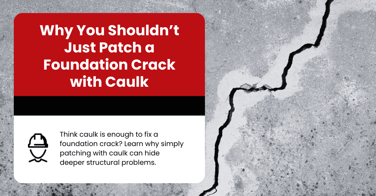 Why You Shouldn’t Just Patch a Foundation Crack with Caulk