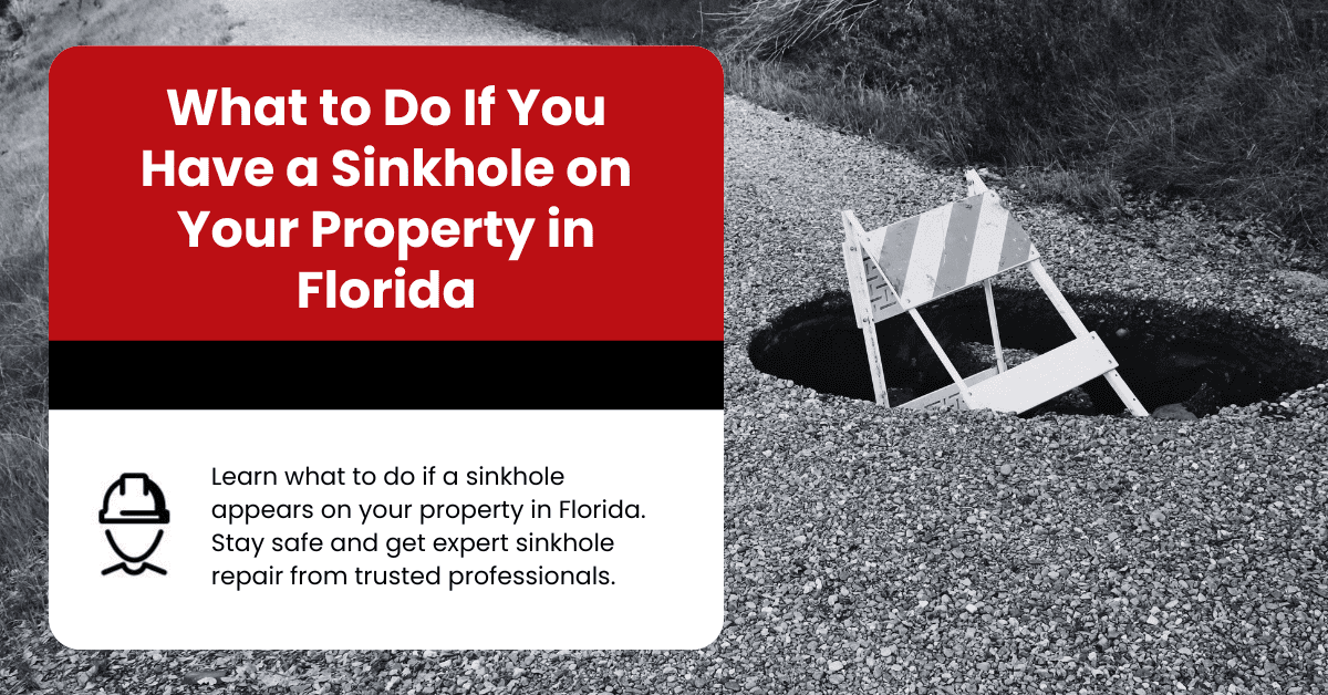 What to Do If You Have a Sinkhole on Your Property in Florida